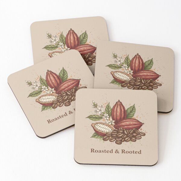 Item preview, Roasted Coffee Botanical Print designed and sold by VibeShift Studio.