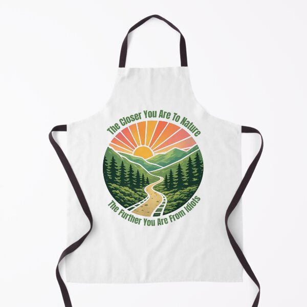 Item preview, Funny Hiking - The Closer You Are To Nature The Further You Are From Idiots designed and sold by ketkacreations.