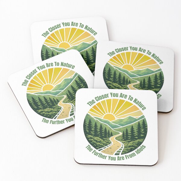 Item preview, Funny Hiking - The Closer You Are To Nature The Further You Are From Idiots designed and sold by ketkacreations.