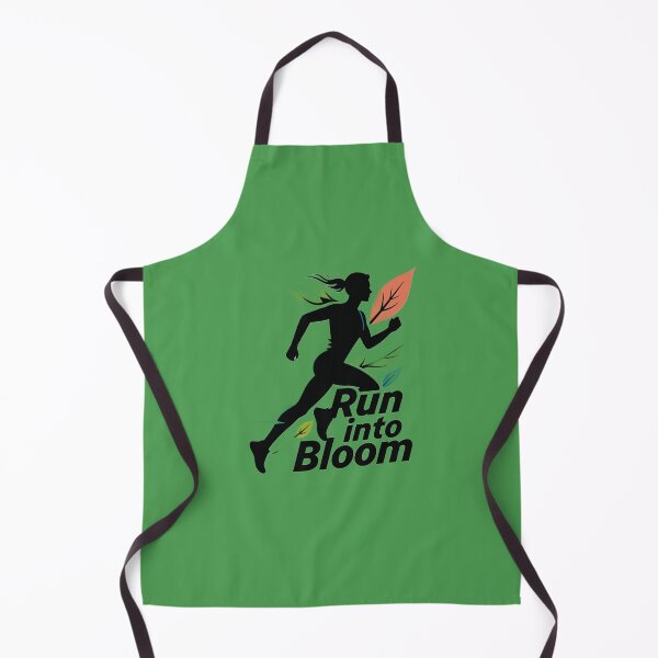 Item preview, Run into Bloom: Floral Runner Silhouette designed and sold by InkWeaveShop.