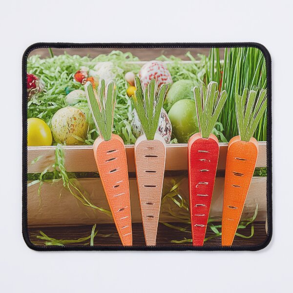 Item preview, Rustic Easter Basket with Fresh Carrots and Eggs designed and sold by Stellar Geometry.