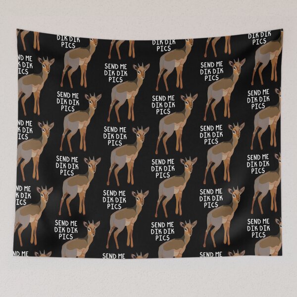 Item preview, Funny Dik Dik Antelope Pun Illustration designed and sold by PrettylittlepastelUk.