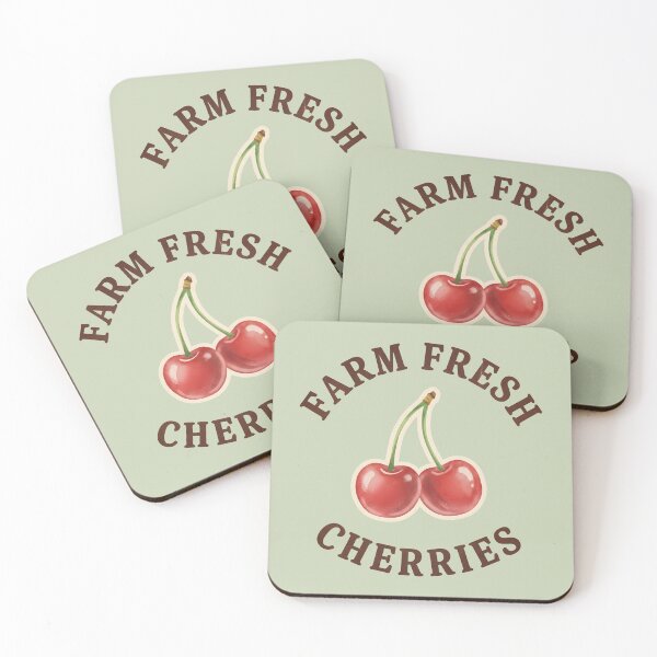 Item preview, Retro Cherry Market Wall Art designed and sold by VibeShift Studio.