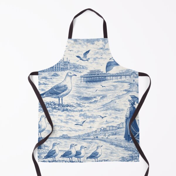 Item preview, Brighton Seagull Toile designed and sold by chihuahuashower.