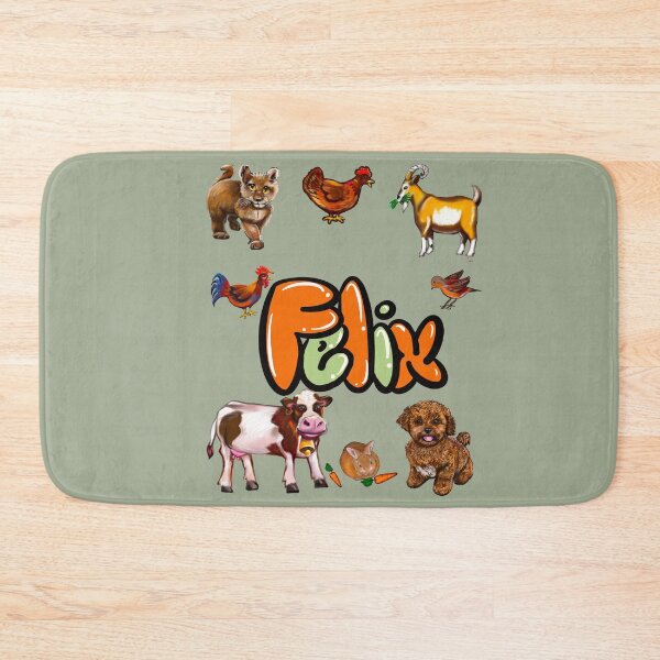Item preview, Felix - Farm animals | Personalized Custom Name gift ideas for boys named Felix designed and sold by Artonmytee.