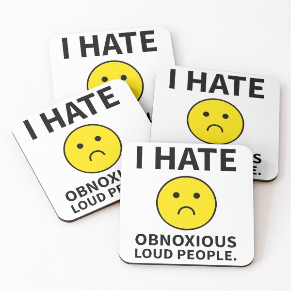 Item preview, I hate obnoxious loud people.  designed and sold by Rachel the Artist .