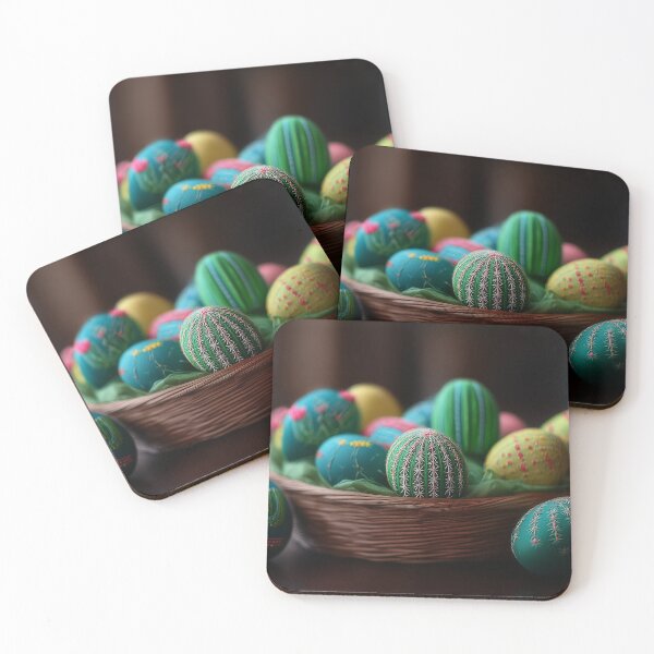 Item preview, Vibrant Decorated Easter Eggs in a Woven Basket designed and sold by Stellar Geometry.