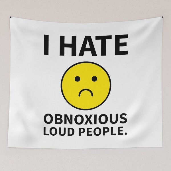 Item preview, I hate obnoxious loud people.  designed and sold by Rachel the Artist .