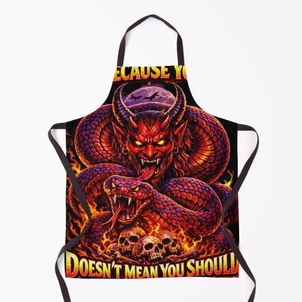 Item preview, Just Because You Can Doesn’t Mean You Should – Devil Snake Gothic Moral Quote Design designed and sold by PixieArtStudio.
