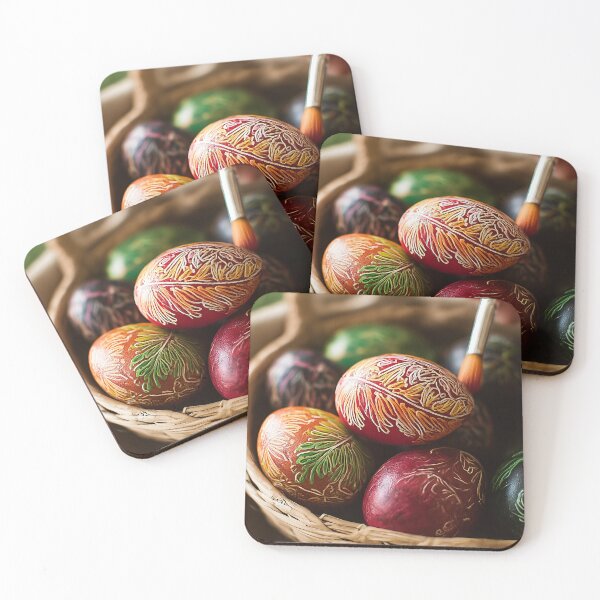 Item preview, Hand Painting Traditional Easter Eggs in a Basket designed and sold by Stellar Geometry.