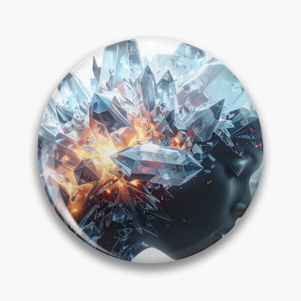 Item preview, Radiant Crystal Aura Luminous Prism Portrait designed and sold by CrystalVanta.