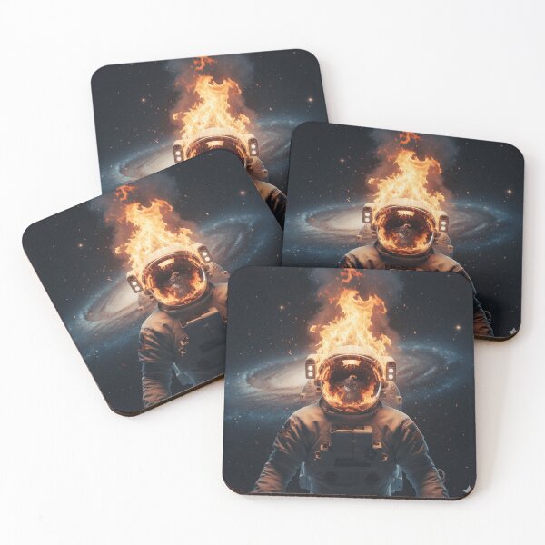 Item preview, Astronaut Head on Fire designed and sold by GenesisArtis.
