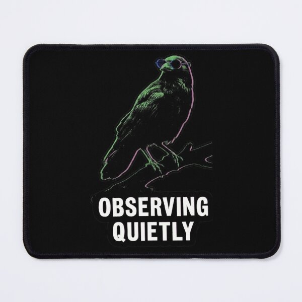 Item preview, Observing Quietly Raven Design | Introvert Mindset & Silent Intelligence Art designed and sold by SV-Creation.