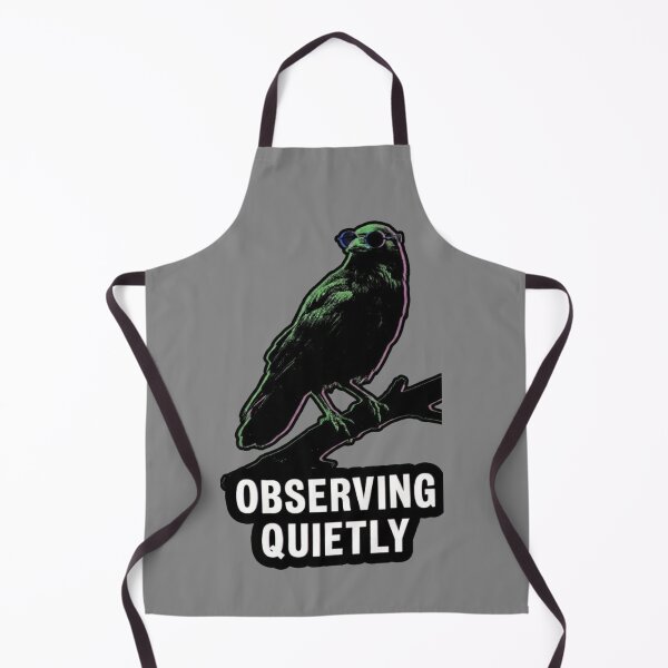 Item preview, Observing Quietly Raven Design | Introvert Mindset & Silent Intelligence Art designed and sold by SV-Creation.