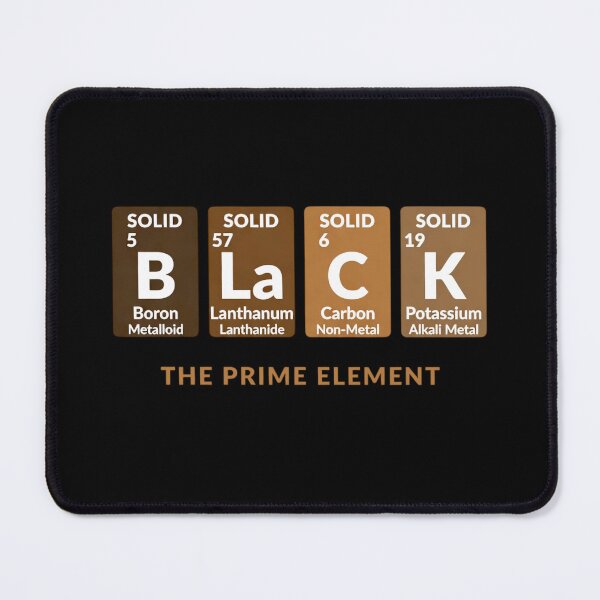 Item preview, Black The Prime Element - Periodic Table Science Art designed and sold by UrbanApparel.