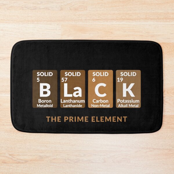 Item preview, Black The Prime Element - Periodic Table Science Art designed and sold by UrbanApparel.