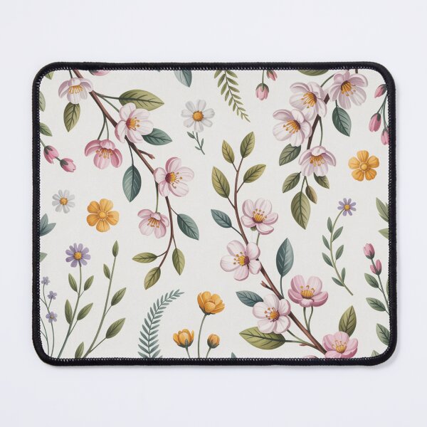 Item preview, Delicate Cherry Blossom Spring Floral Seamless Pattern designed and sold by Midnight Veil Designs.
