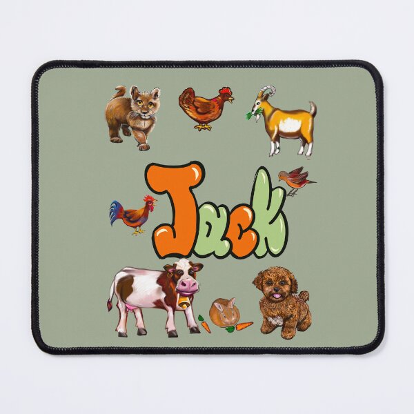 Item preview, Jack - Farm animals | Personalized Custom Name gift ideas for boys named Jack designed and sold by Artonmytee.