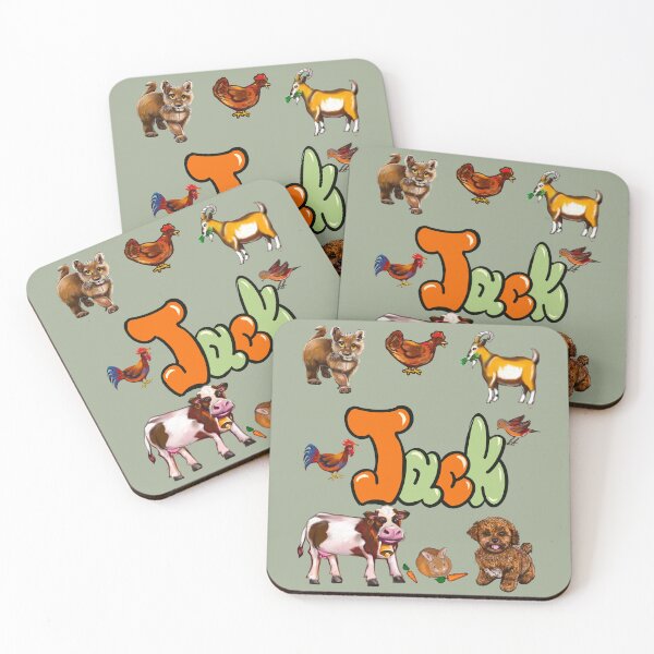 Item preview,  Jack - Farm animals | Personalized Custom Name gift ideas for boys named Jack designed and sold by Artonmytee.