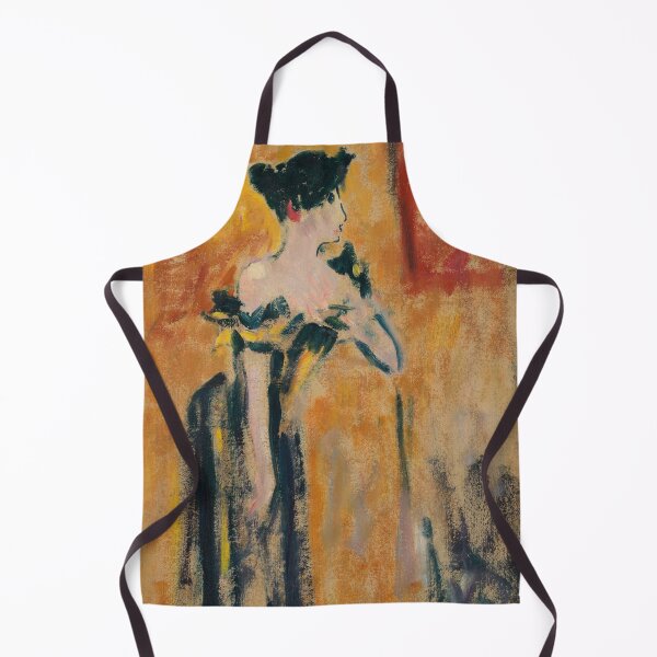 Item preview, Brune à la robe noire et jaune (1895) designed and sold by Rue Market.