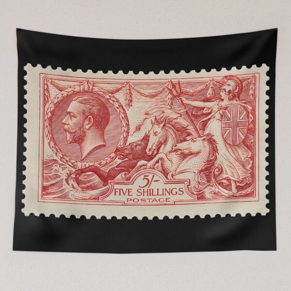Item preview, 1913 England Great Britain UK 5 Shillings Postasge Stamp  designed and sold by OliDesigns.