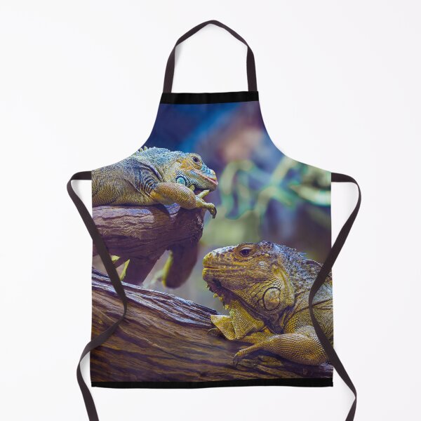 Item preview, Twin Iguanas on a Branch - Colorful Reptile Wildlife Photography designed and sold by AbulailArt.
