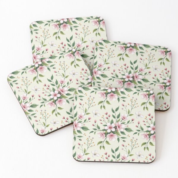 Item preview, Delicate Cherry Blossom Spring Floral Seamless Pattern designed and sold by Midnight Veil Designs.