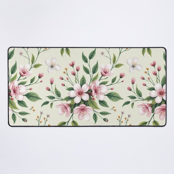 Item preview, Delicate Cherry Blossom Spring Floral Seamless Pattern designed and sold by Midnight Veil Designs.