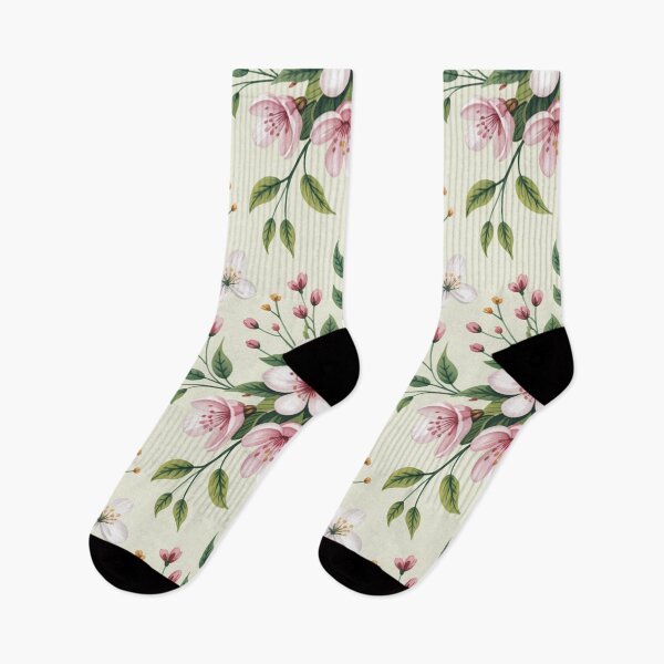 Item preview, Delicate Cherry Blossom Spring Floral Seamless Pattern designed and sold by Midnight Veil Designs.