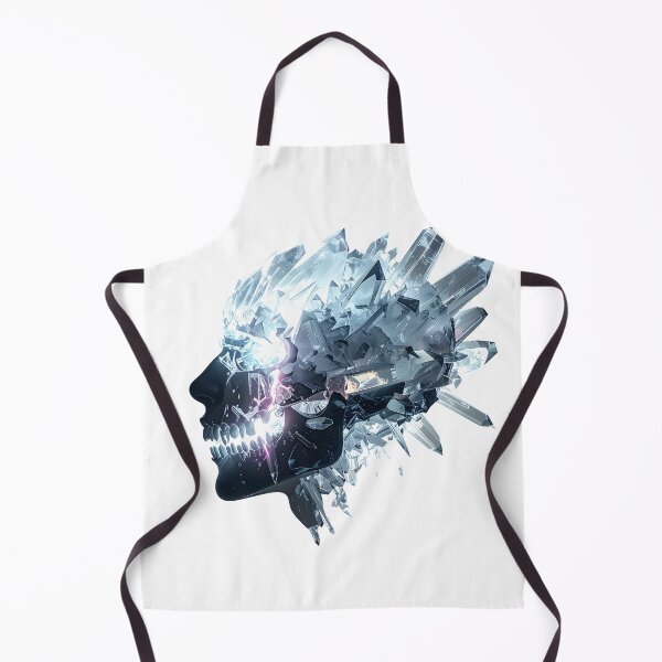 Item preview, Luminous Crystal Skull Ethereal Prism Art designed and sold by CrystalVanta.