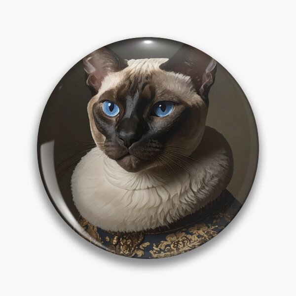 Item preview, Royal Siamese Cat Renaissance Portrait designed and sold by Rutvain.