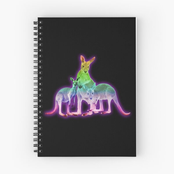 Item preview, 3 Neon Colorful Kangaroos designed and sold by LettuceGardens.