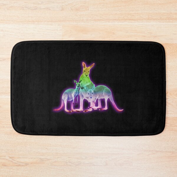 Item preview, 3 Neon Colorful Kangaroos designed and sold by LettuceGardens.