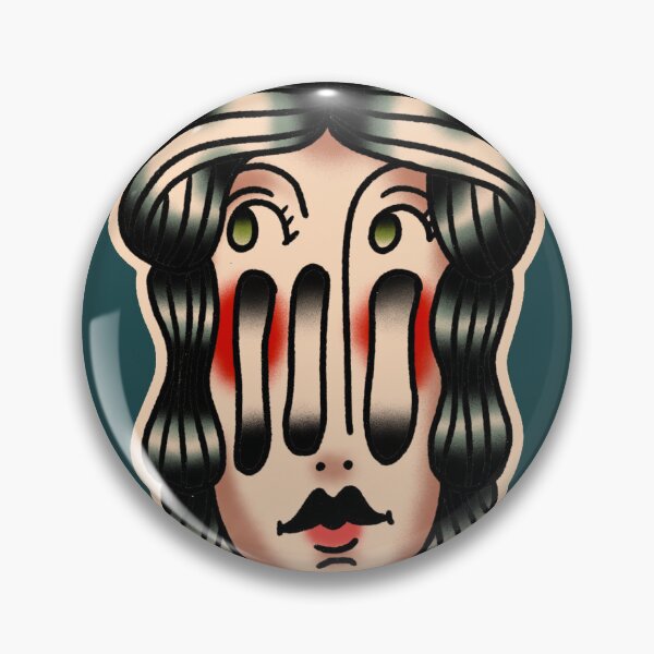 Item preview, American Traditional Split Lady Head Vertical designed and sold by marenara.