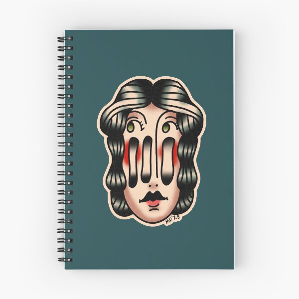 Item preview, American Traditional Split Lady Head Vertical designed and sold by marenara.