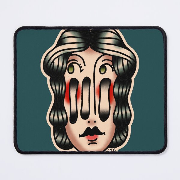 Item preview, American Traditional Split Lady Head Vertical designed and sold by marenara.
