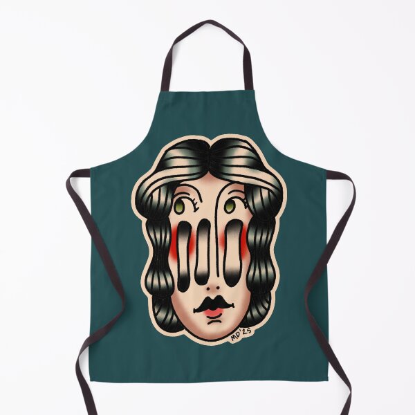 Item preview, American Traditional Split Lady Head Vertical designed and sold by marenara.