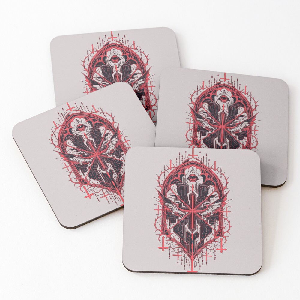 Item preview, Coasters (Set of 4) designed and sold by ROG4R-ENTRPRS.