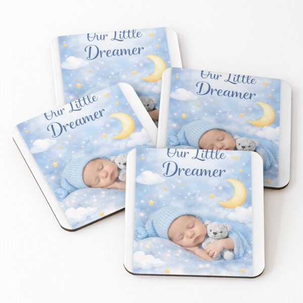 Item preview, Our Little Dreamer Nursery Wall Art – Moon & Stars Baby Boy Decor – Celestial Neutral Nursery Print – Minimal Baby Room Poster designed and sold by ArtByKapil.