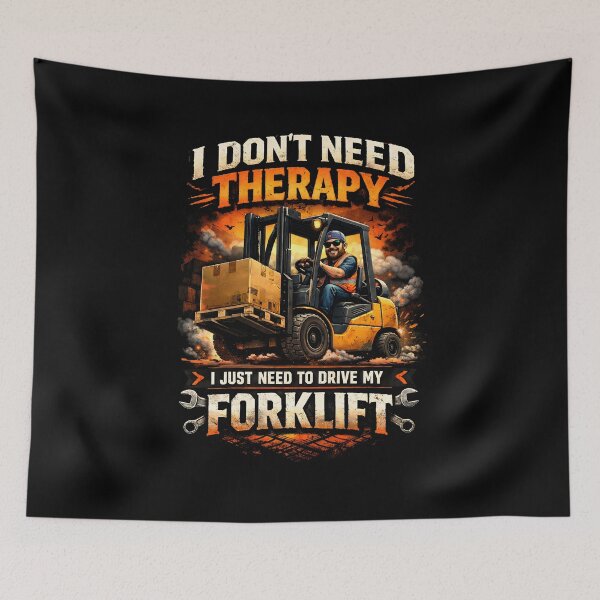 Item preview, Forklift Therapy – Funny Warehouse Operator Meme designed and sold by ArcticFoxStudio.
