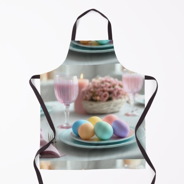 Item preview, Elegant Easter Table Setting with Colorful Eggs and Spring Flowers designed and sold by Stellar Geometry.