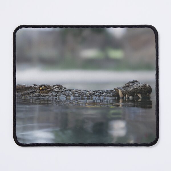 Item preview, Crocodile Surface Portrait - Stealthy Predator Wildlife Photography designed and sold by AbulailArt.
