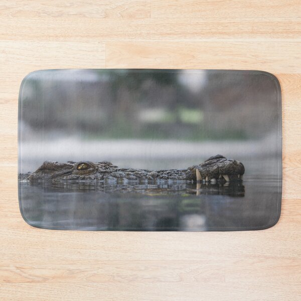 Item preview, Crocodile Surface Portrait - Stealthy Predator Wildlife Photography designed and sold by AbulailArt.