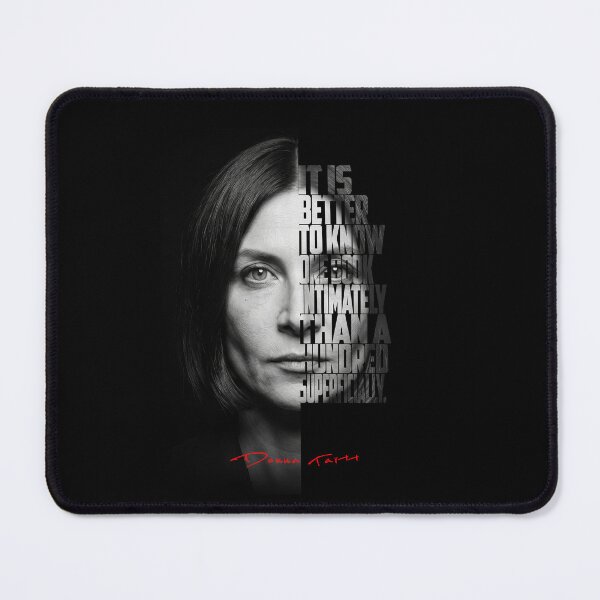 Item preview, Donna Tartt Split Face Quote Poster designed and sold by Enea Kelo.