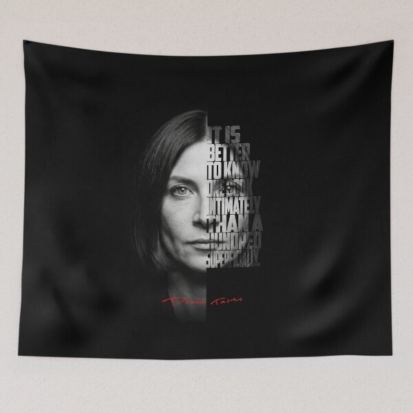 Item preview, Donna Tartt  Split Face Quote Poster designed and sold by Enea Kelo.