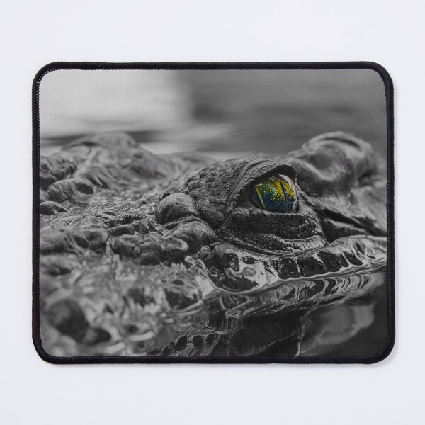 Item preview, Crocodile Eye Close-Up - Artistic Wildlife Selective Color Photography designed and sold by AbulailArt.