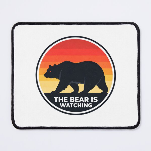 Item preview, The Bear Is Watching – Minimalist California Bear Circle Design designed and sold by ketkacreations.