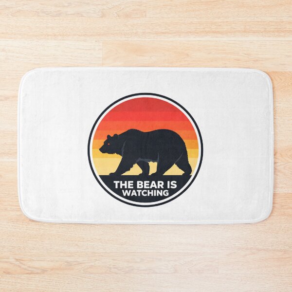 Item preview, The Bear Is Watching – Minimalist California Bear Circle Design designed and sold by ketkacreations.