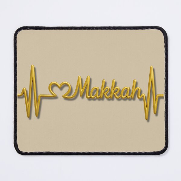 Item preview, Makkah Heartbeat Line (V.1) – Islamic City Love Typography Design designed and sold by D-Islamic.