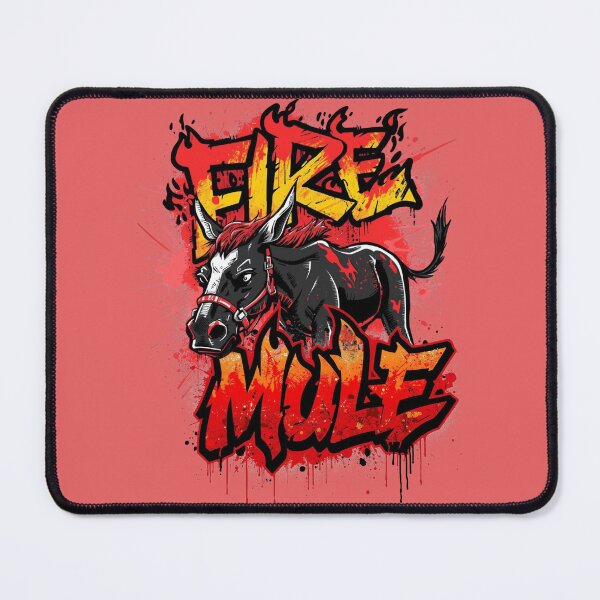 Item preview, Fire Mule - Graffiti Streetwear Mascot designed and sold by GoaTeeGram.